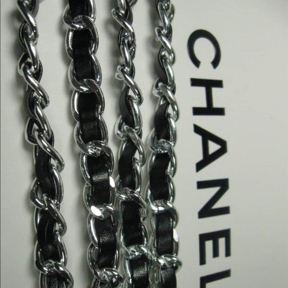 High quality leather good metal chain strap